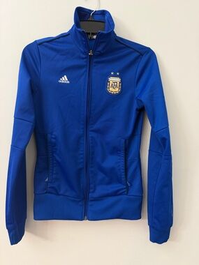 Adidas Argentina Track Jacket Women's Blue Small Soccer National Team 2010